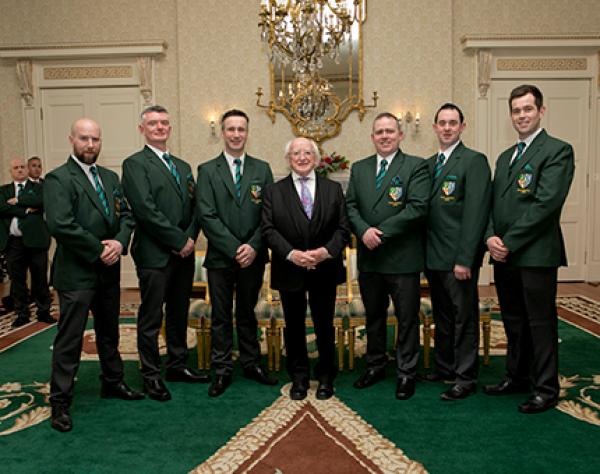 Team Ireland meets President D. Higgins