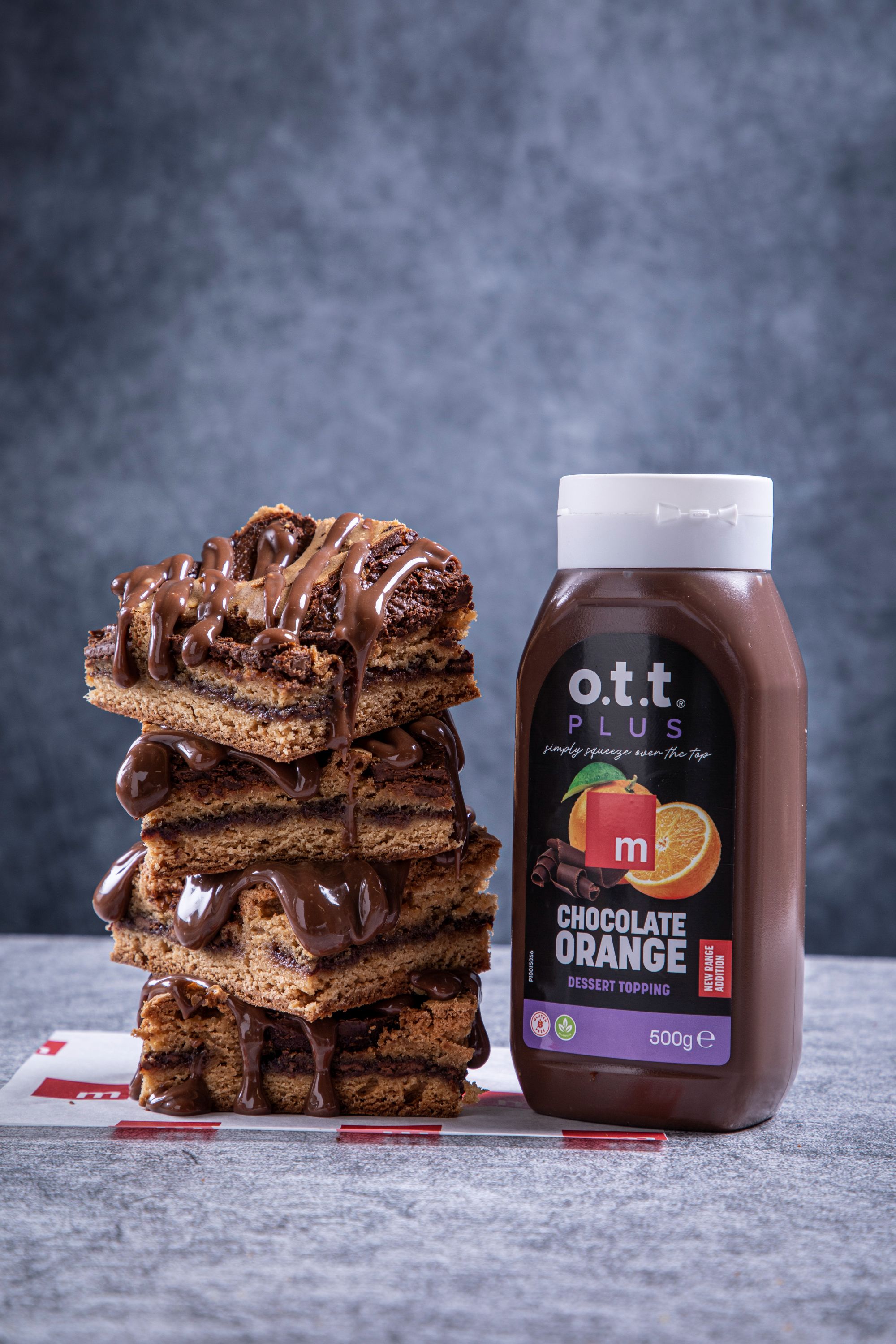 MACPHIE Chocolate orange blondie o.t.t PLUS Chocolate Orange dessert topping Blondie Mix 3